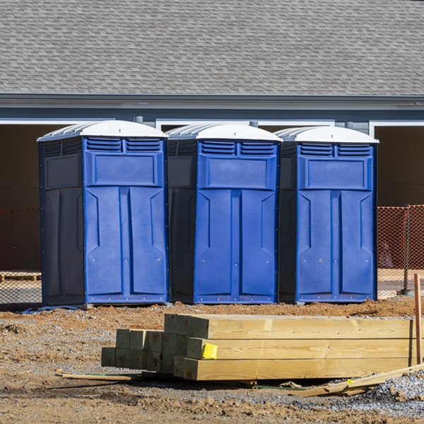 how do you dispose of waste after the porta potties have been emptied in Dennard